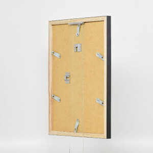 Cadre Photo en Bois Effect 48 Argent 30x40 cm Anti-Reflet