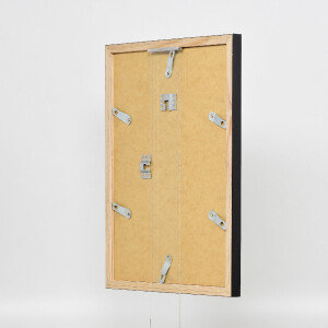 Cadre photo en bois profil 48 noir 40x60 cm verre antireflexe