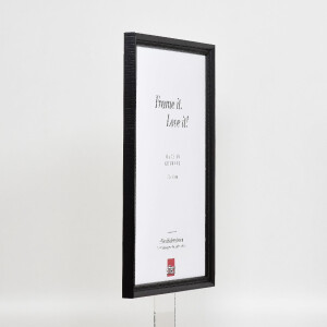 Cadre photo en bois profil 48 noir 40x60 cm verre antireflexe