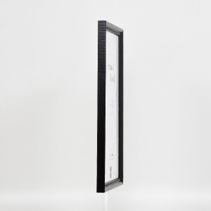 Cadre photo bois profil 48 noir 45x60 cm verre anti-reflet