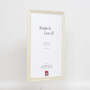 Cadre photo en bois blanc 45x60 cm avec verre antireflexe