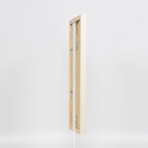 Cadre photo en bois profil 48 blanc 50x70 cm