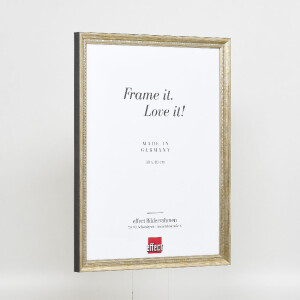 Cadre photo bois profil 48 or 14,8x21 cm verre antireflex