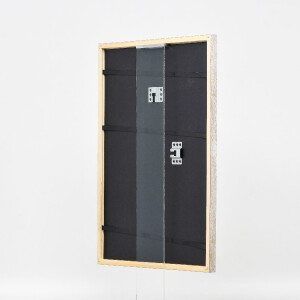 Cadre photo bois profil 51 antichrome 40x60 cm verre anti-reflet