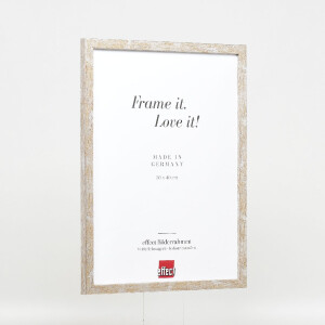 Cadre photo bois Profil 51 antiksilver 45x60 cm verre anti-reflet