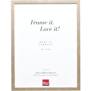 Cadre photo bois profil 51 antik argent 50x65 cm