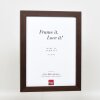 Cadre photo Effect en bois Profil 52 brun foncé 30,5x91,5 cm verre antireflet