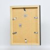 Cadre photo Effect en bois Profil 55 noir 20x20 cm verre antireflet