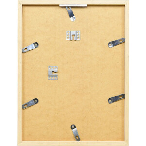 Cadre photo bois Profil 58 argent 10x10 cm verre antireflexe