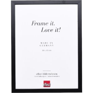 Cadre photo en bois noir profil 58, 40x60 cm, verre...