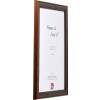 Cadre photo en bois profil 64 marron 27x48 cm avec verre antireflexe