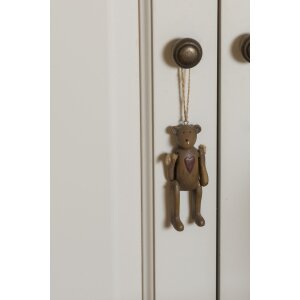 Pendentif ours brun avec cœur