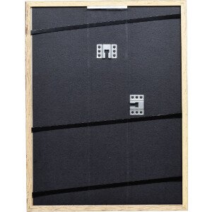 Cadre photo en bois profil 66 blanc 30x40 cm avec verre anti-reflet