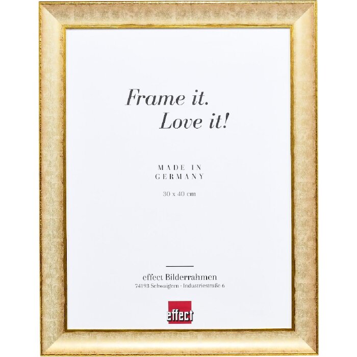 Cadre photo bois profil 68 ivoire 20x25 cm verre antireflexe