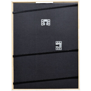 Cadre photo en bois blanc 15x20 cm avec verre antireflecteur