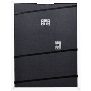 Cadre photo bois profil 74 blanc 9x13 cm verre antireflet