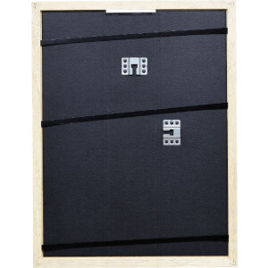 Cadre photo bois profil 74 naturel 25x35 cm verre antireflexe