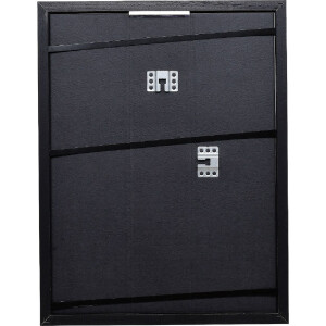 Cadre photo en bois Profil 74 noir 42x59,4 cm verre antireflecteur