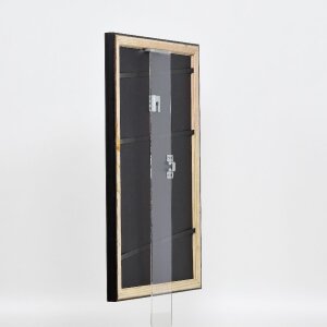 Effect Cadre photo en bois Profil 85 Noir 28x35 cm Verre antireflet