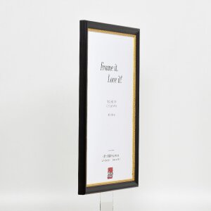 Effect Cadre photo en bois Profil 85 Noir 28x35 cm Verre antireflet