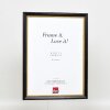 Effect Cadre photo en bois Profil 85 Noir 10,5x14,8 cm Verre antireflet