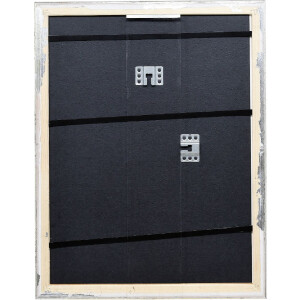 Cadre photo bois baroque 25x60 cm argent