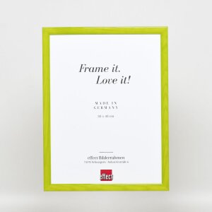 Cadre en bois Effect Profil 89 vert 13x18 cm verre antireflet