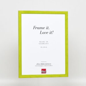 Cadre en bois Effect Profil 89 vert 13x18 cm verre antireflet