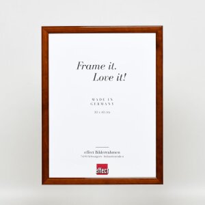 Cadre en bois Effect Profil 89 brun foncé 20x20 cm verre antireflet