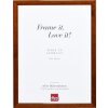 Cadre en bois Effect Profil 89 brun foncé 20x20 cm verre antireflet