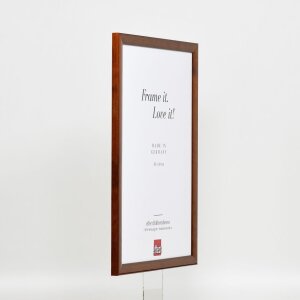 Cadre en bois Effect Profil 89 brun foncé 25x50 cm verre antireflet