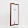 Cadre en bois Effect Profil 89 brun foncé 25x50 cm verre antireflet