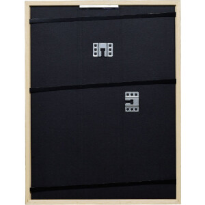 Cadre photo en bois chêne 50x60 cm avec verre anti-reflet