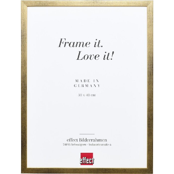 Cadre photo bois doré Top S 21x28 cm verre antireflexe