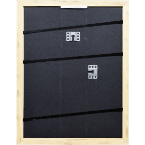 Cadre photo bois Top Pro argent 13x13 cm verre anti-reflet