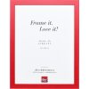 Cadre photo Effect Profil Top Pro rouge 15x20 cm verre anti-reflet