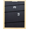 Cadre photo en bois Profil Top Pro platin 15x20 cm avec verre antireflexe