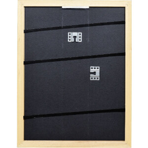 Cadre photo en bois Profil Top Pro platiné 18x32 cm avec verre anti-reflet