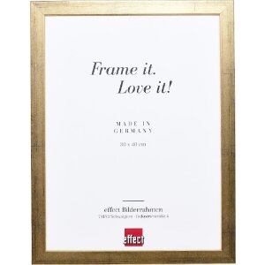 Cadre photo bois profil Top Pro gold 25x30 cm verre...