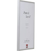 Effect B1 Brandschutz Bilderrahmen Alu Serie 2 silber 20x20 cm Antireflexglas