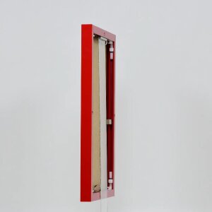 Cadre photo Effect en aluminium Quadro 25x60 cm rouge verre acrylique mat brillant