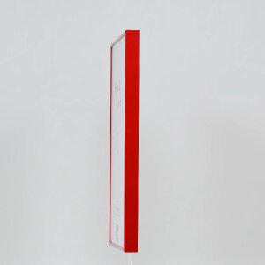Cadre photo Effect en aluminium Quadro 25x60 cm rouge verre acrylique mat brillant