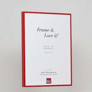 Cadre photo Effect en aluminium Quadro 25x60 cm rouge verre acrylique mat brillant