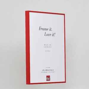 Cadre photo Effect en aluminium Quadro 25x60 cm rouge verre acrylique mat brillant