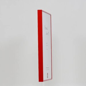 Cadre photo Effect en aluminium Quadro 25x60 cm rouge verre acrylique mat brillant