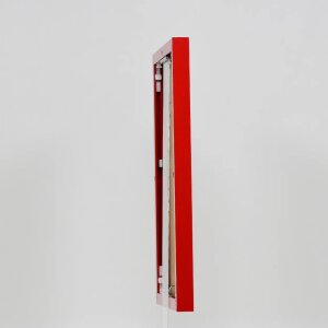 Cadre photo Effect en aluminium Quadro 25x60 cm rouge verre acrylique mat brillant