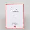 Cadre photo Effect en aluminium Quadro 25x60 cm rouge verre acrylique mat brillant