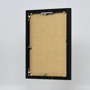 Cadre photo Effect en aluminium Quadro 27x48 cm noir verre acrylique