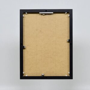 Cadre photo Effect en aluminium Quadro 27x48 cm noir verre acrylique