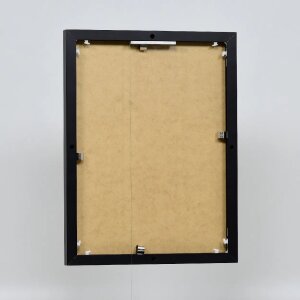 Cadre photo Effect en aluminium Quadro 27x48 cm noir verre acrylique